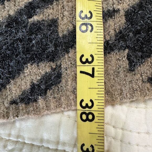 Joseph A Coatigan Houndstooth‎ Open Front Small Tan/Black Cabincore Grandma - Picture 13 of 13